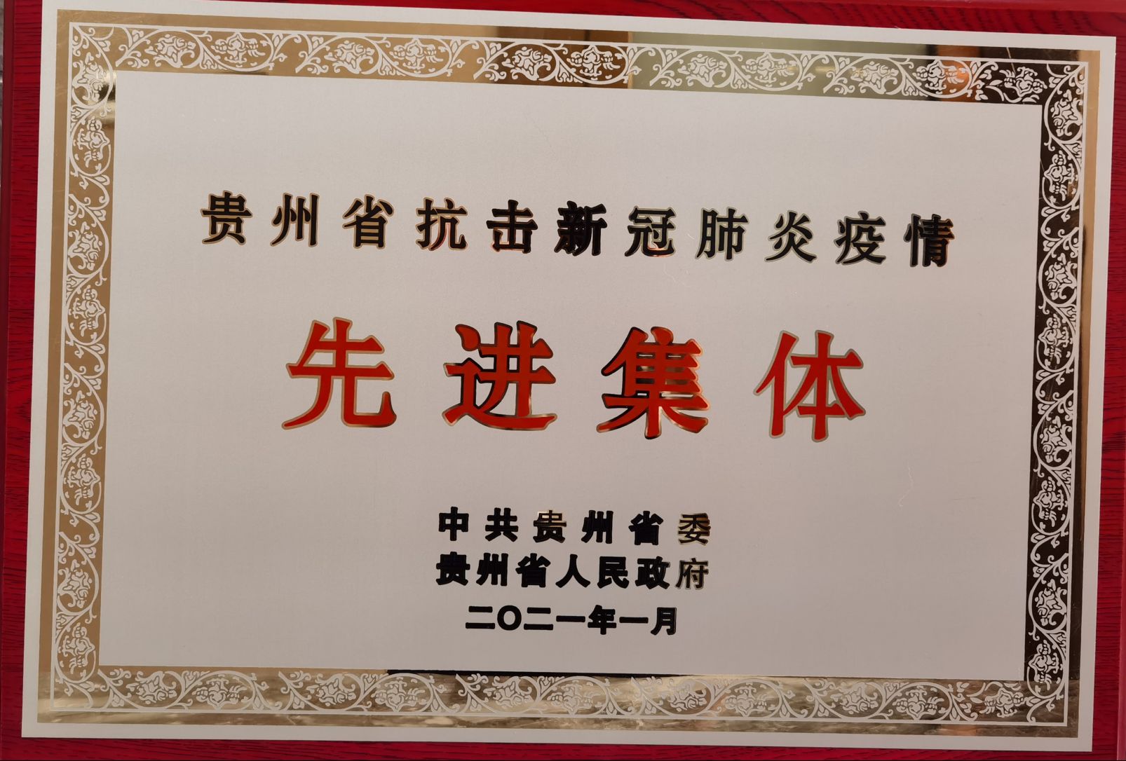 best365中国在线体育荣获贵州省抗疫先进集体2
